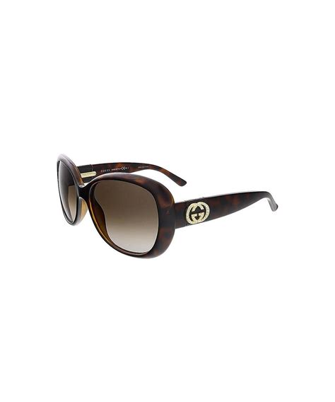 Gucci HA HA HA oval sunglasses in white acetate 